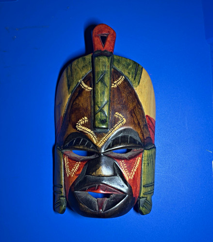 Hand carved painted - hand, wood
