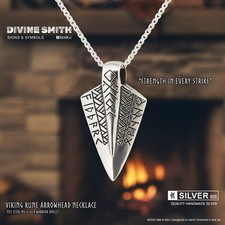 Viking Rune Arrowhead Pendant