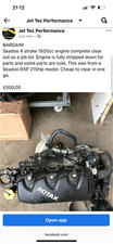 Jetski Seadoo 4 Stroke Engine