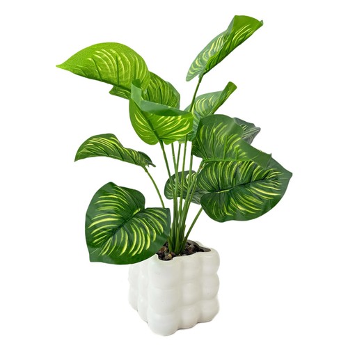 35cm artificial plant - 35cm, white