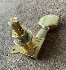 SINGLE 1x 1980s Made In Japan Top Locking Machine Head Tuner Aged Gold R/H Gotoh