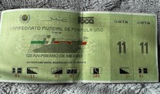 Ayrton Senna 15th F1 Pole Ticket - 1986 Mexico Grand Prix