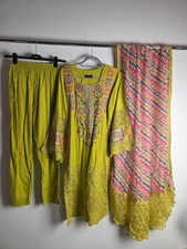 Karma Collection 3 Piece Salwar Kameez Suit Size Small/ 10 Pakistani 