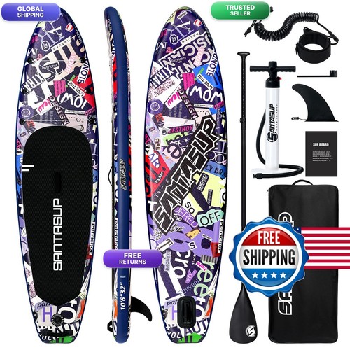 Santasup blue blow paddle - up,