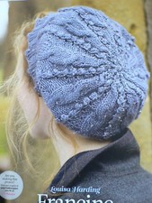 Beaded Bobble Cable Beret Hat