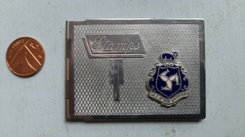 Vintage metal postage stamp
