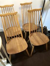 4 Blonde Vintage Ercol Goldsmith Chairs (more available)