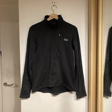 Rab PS QFE-03 Black Polartec Power Stretch Jacket Half Zip Pullover  Size Small