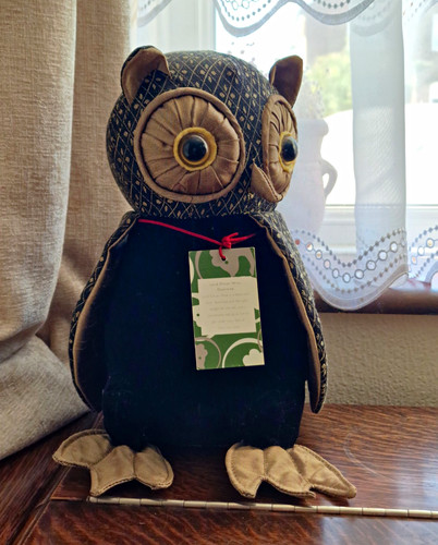 Dora designs fabric owl - fabric,