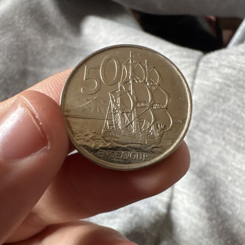 British 50p coin endeavour - coin,