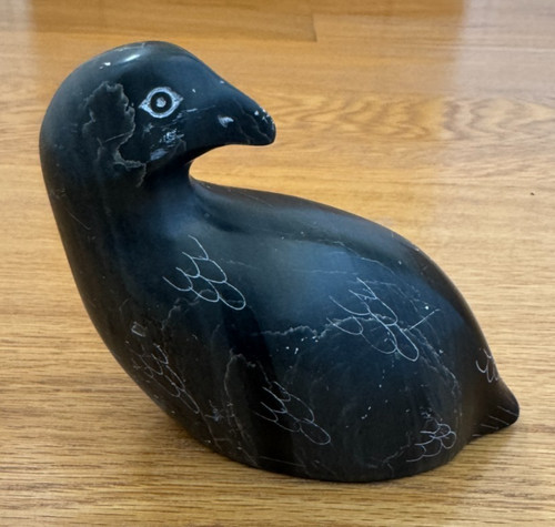 Vintage inuit soapstone bird - vintage,