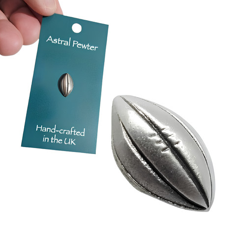 Rugby pin badge pewter - pin, sport