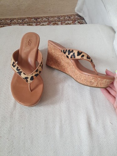 Ugg leopard print - print, wedge