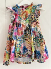 Baby Girls NEXT 12-18 Months Summer Dress Colourful Flowers GC