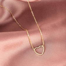 14ct Gold-Plated Open Heart