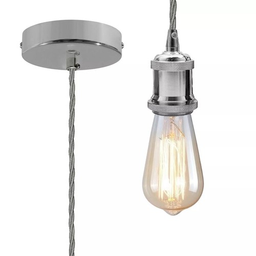 Vintage brass e27 pendant - vintage,