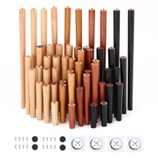 4x Tapered Wooden Furniture Feet Table Chair Legs DIY Furniture Replacement Legs