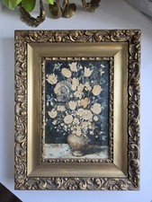 Vintage Floral Oil Painting in