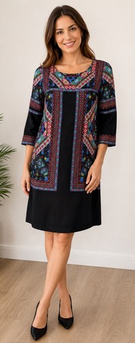 Monsoon black multicoloured - black,