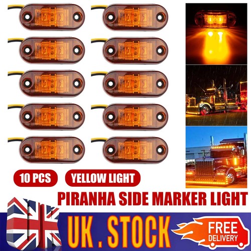 10pcs 12v led amber - 12v, orange