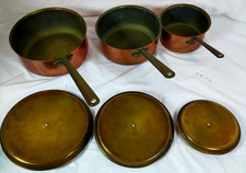 Vintage  3 Copper lidded