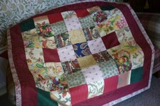 Patchwork quilt/throw vintage Laura Ashley fabrics  -  NOT USED