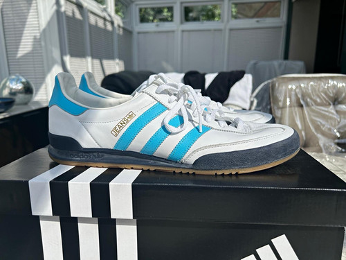 Adidas jeans men - white, blue