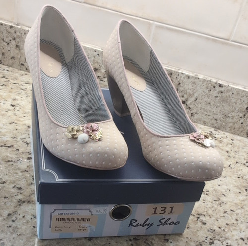 Ruby shoo carla beige white - carla, beige/white