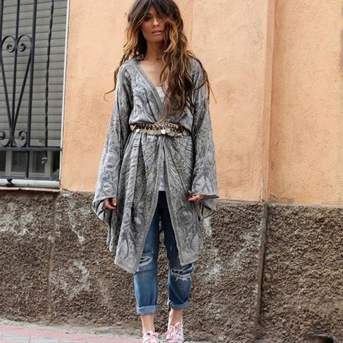 Zara kaftan kimono sequinned - kimono,