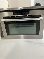 Built In AEG McD2880e Microwave Oven Stainless Steel with Grill Used Working