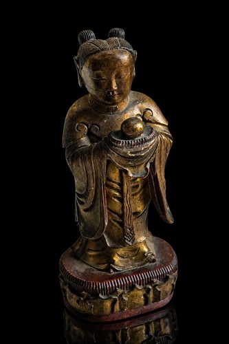 Qing chinese gilt - gilt, shancai