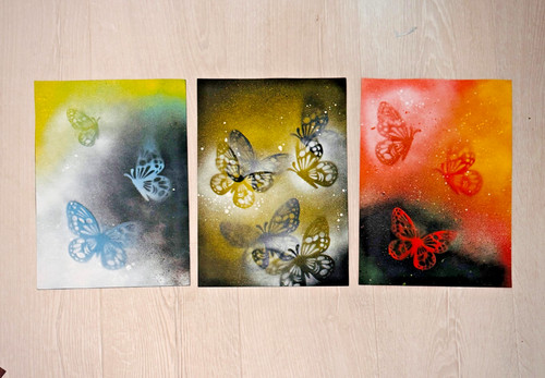 Set handmade graffiti - set, of