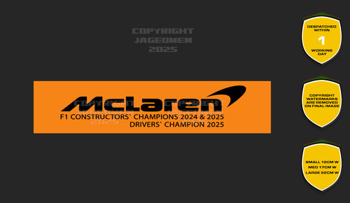 Mclaren logo stickers 2026 - mclaren, f1