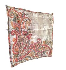 3 pc Set Pottery Barn Ingram Plaid Embroidered Paisley Pillow Sham  24 X 24