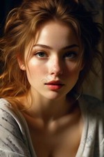 Redhead Curvy Girl Model Photo