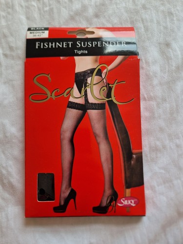 Medium size black - black, fishnet