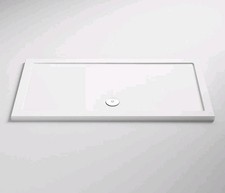 Pearlstone 40mm Rectangular White Shower Tray - 1800mm x 800mm Unwrapped But New