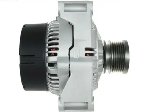 Alternator with freewheel belt