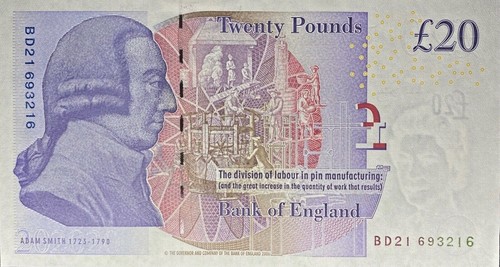 Bank england 20 - of,