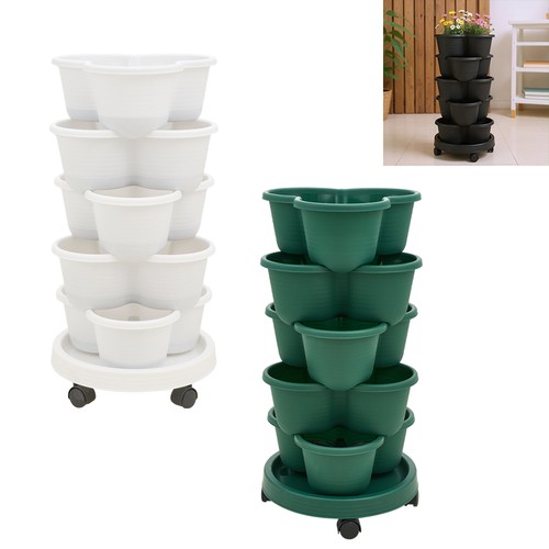 Tier strawberry planter trio - strawberry,