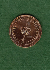 British 1972 Proof 1/2p