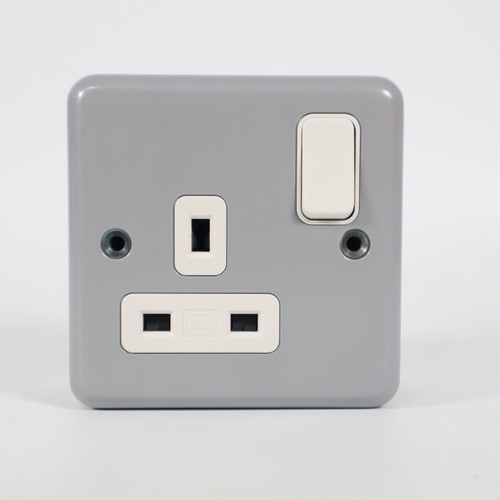 Switched socket metal - switched, clad