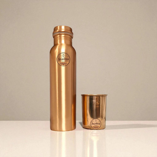 Pure copper water bottle - water,
