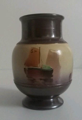 C1910 bretby art pottery vase - c1910,