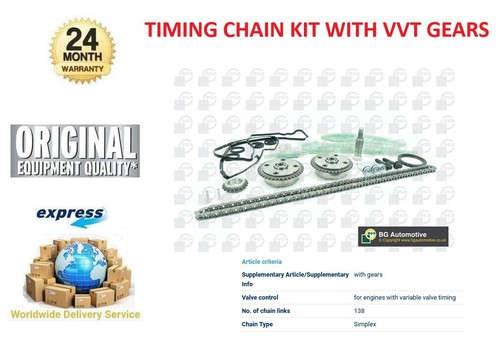 Timing chain vvt gear kit - gear,