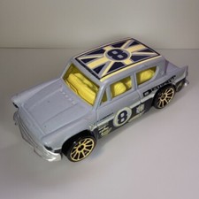 Hot Wheels Ford Anglia 105E Classic 60’s Car In Grey/Blue See Photos Loose 1:64