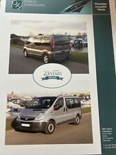 Vauxhall Vivaro Mobility Vehicle Car Sales Brochure 2013 O&H Conversions