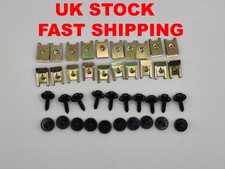 40x BMW 318d 320d 330d 335d 120i 125i 130i E9X FRONT BUMPER LOWER SCREW C-CLIP.
