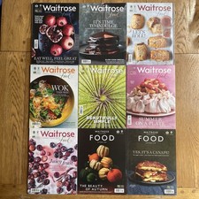 9 x Waitrose Food Magazines
