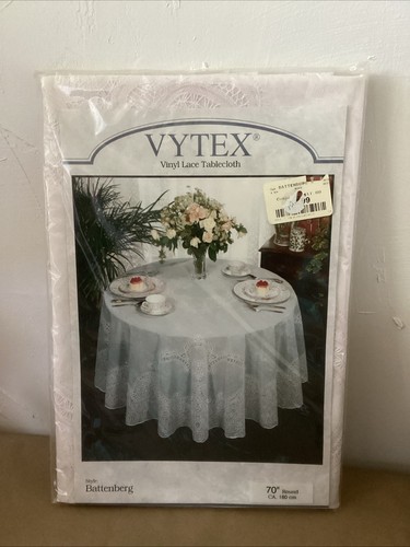 Vtg battenburg lace tablecloth - battenburg,